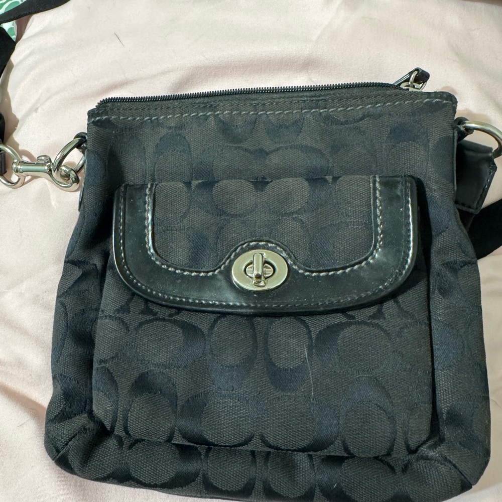 Coach Black Signature Crossbody Bag
